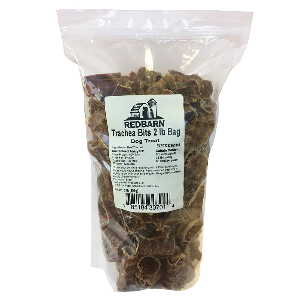 Redbarn Trachea Bits Dog treats, 2-lb (Size: 2-lb)