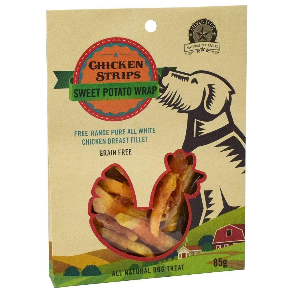 Silver Spur Chicken Strips Sweet Potato Wrap Dog Treats