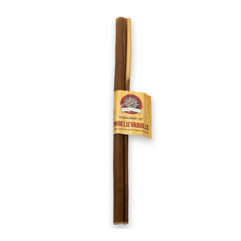 Silver Spur Unbelievabulls Bully Sticks Dog Treats, 12-in