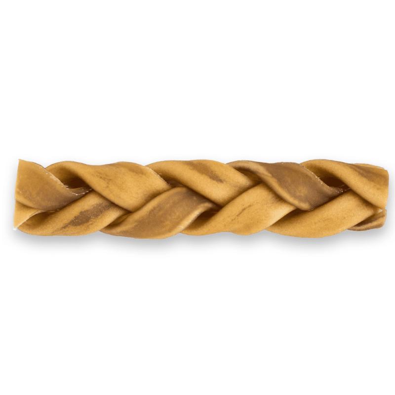 Silver Spur Unbelievabulls Braided Bully Sticks Dog Treats, 6-in
