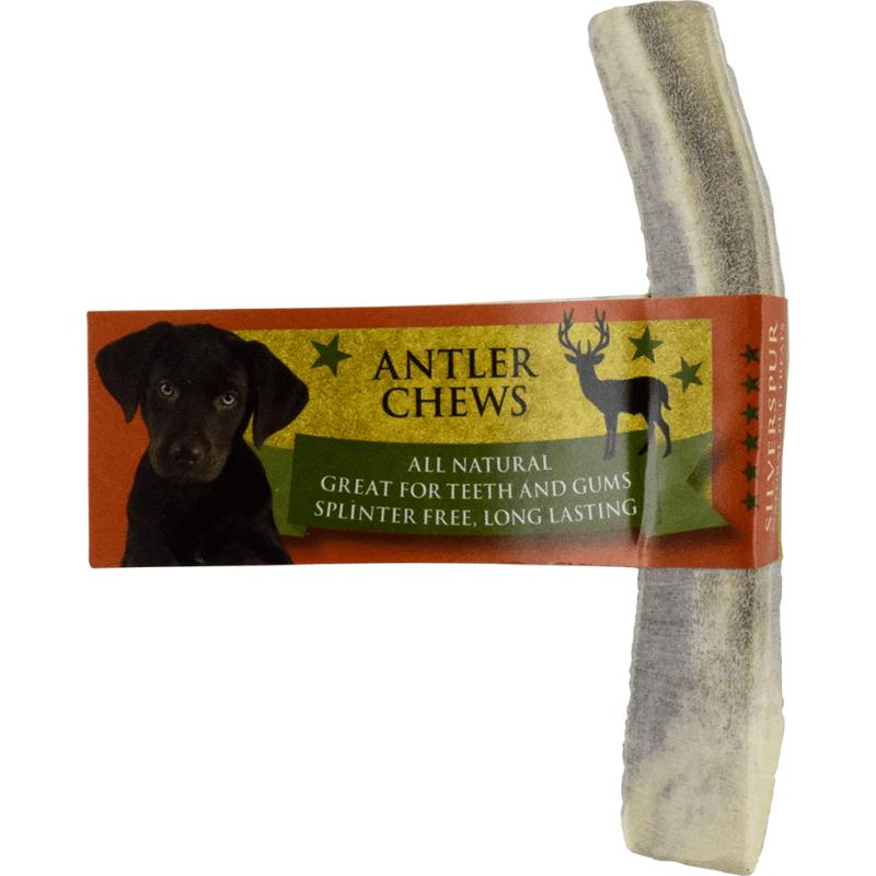 Silver Spur Split Elk Antlers Dog Treats, 5.75-6-in