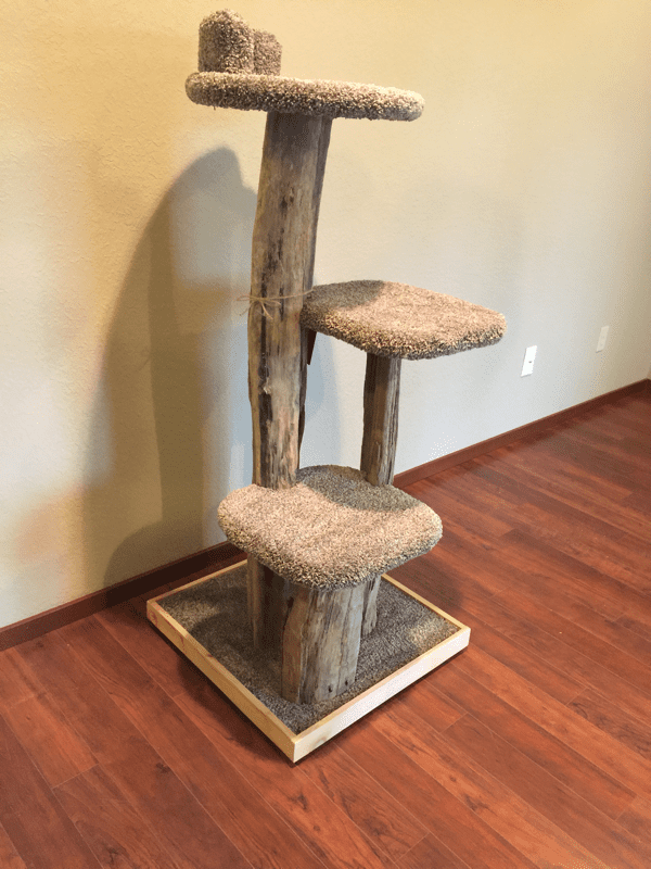 driftwood cat tower