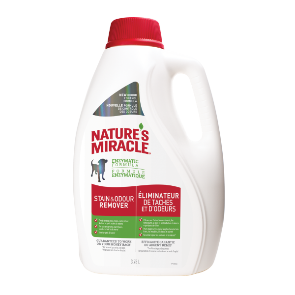 Nature’s Miracle Dog Stain & Odor Remover Pour, 128-oz