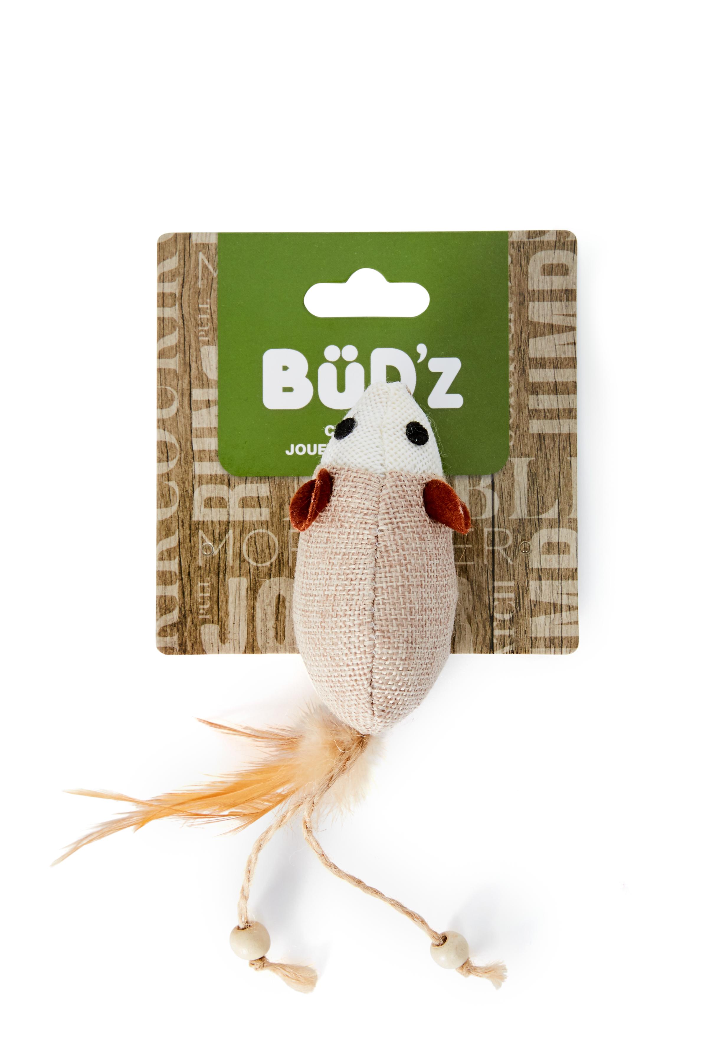 Bud'z Mouse Cat Toy, 9-cm (Size: 9-cm)