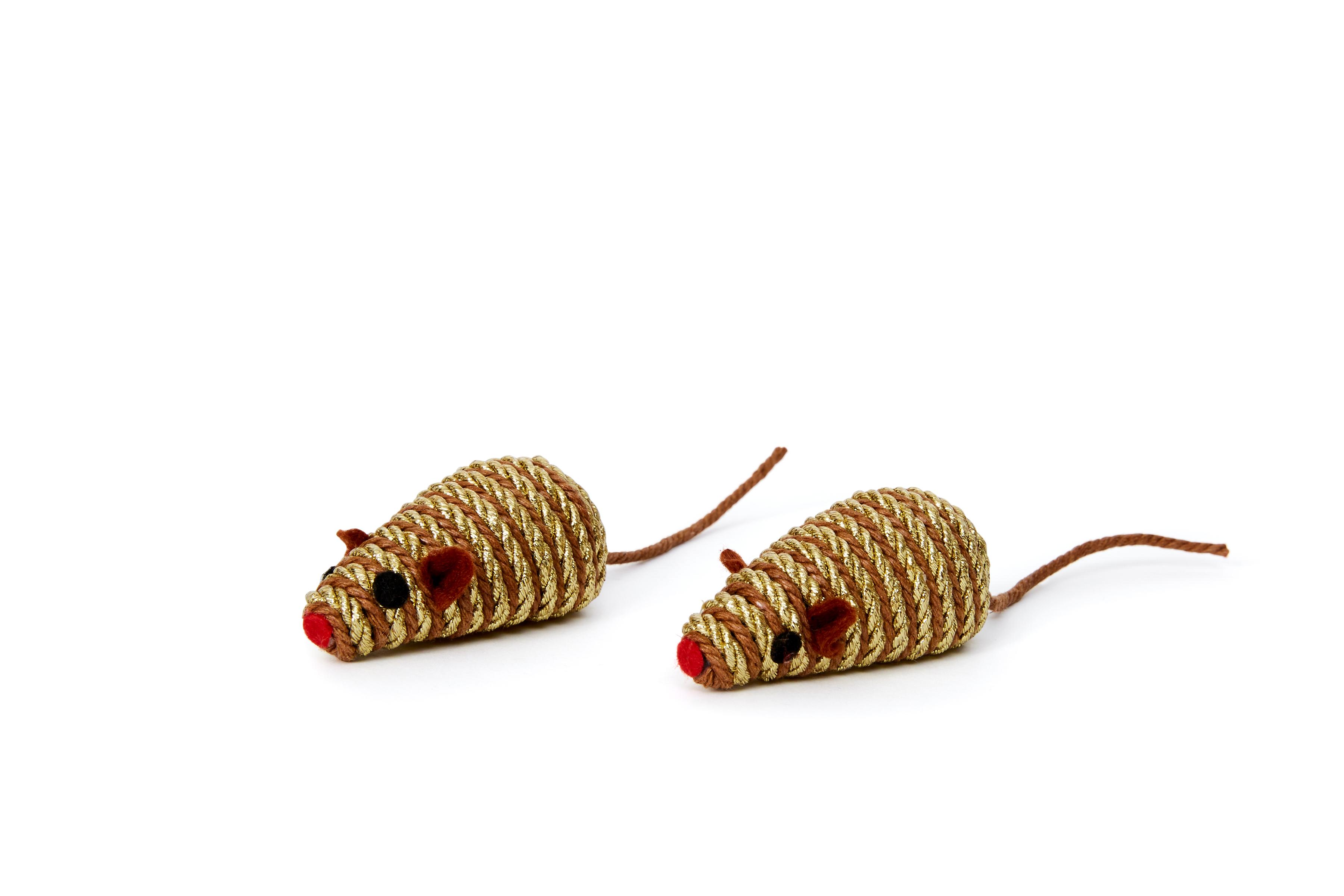 Jouet pour chat Bud'z Mouse, doré, 7 cm