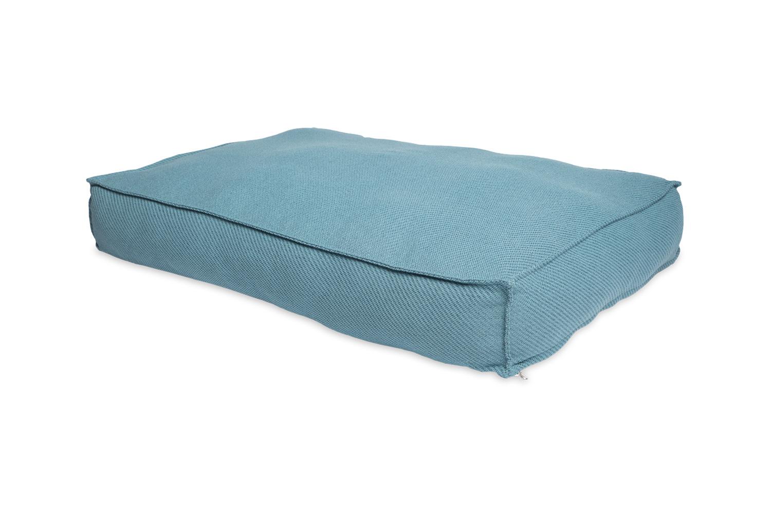 Bud'z Flat Anémone Dog Bed, Azur, 100 x 70 x 16-cm