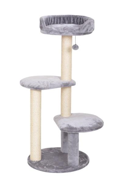 Bud z Fuji Three Level Cat Tree Grey 50 x 50 x 112.5 cm Global Pet Foods New Brunswick