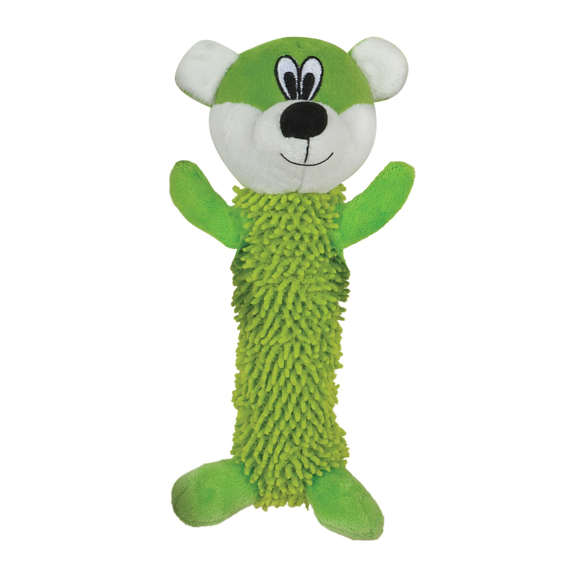 Smart Pet Love Tender-Tuffs Shaggy Bear Jouet pour chien Vert