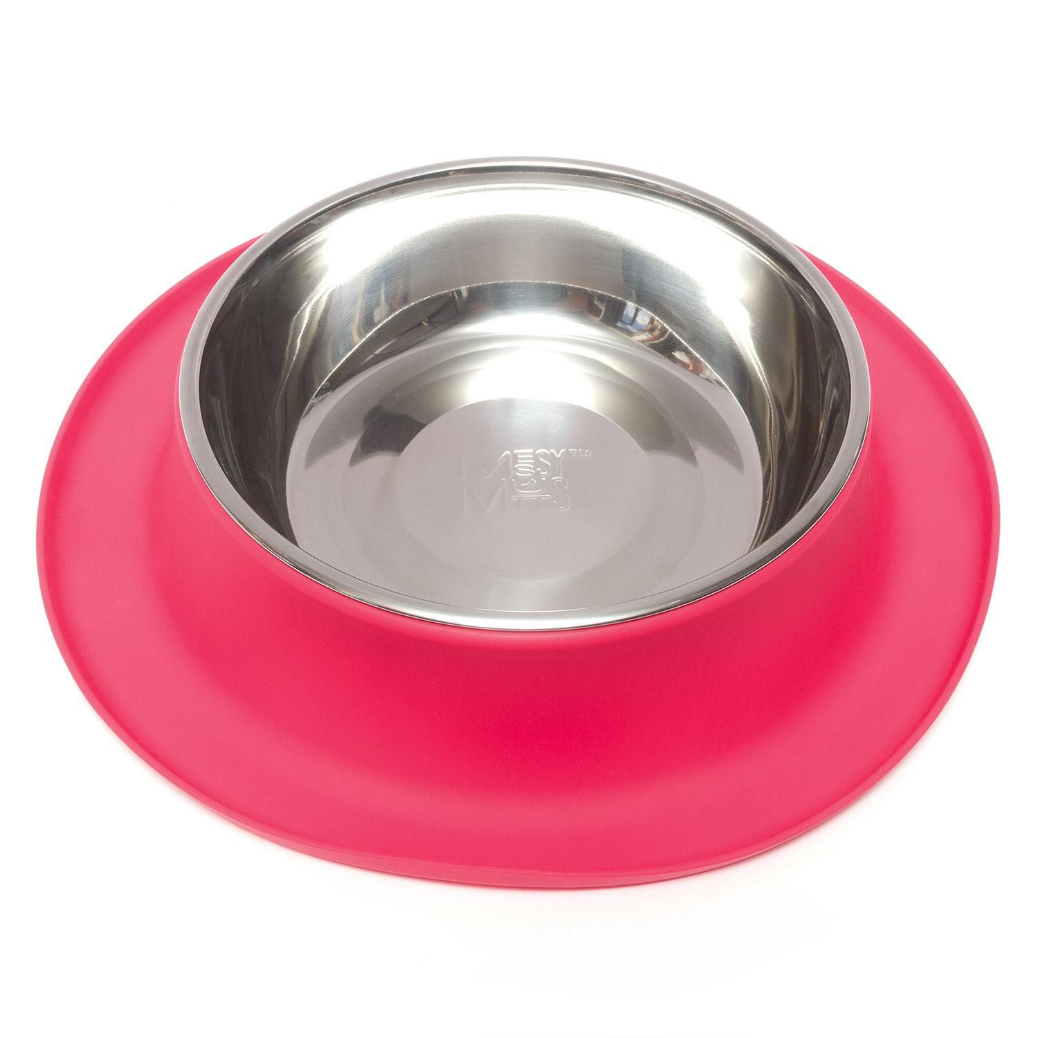 Messy Mutts Single Silicone Feeder with Stainless Bowl for Dogs, Watermelon, X-Large (**)
