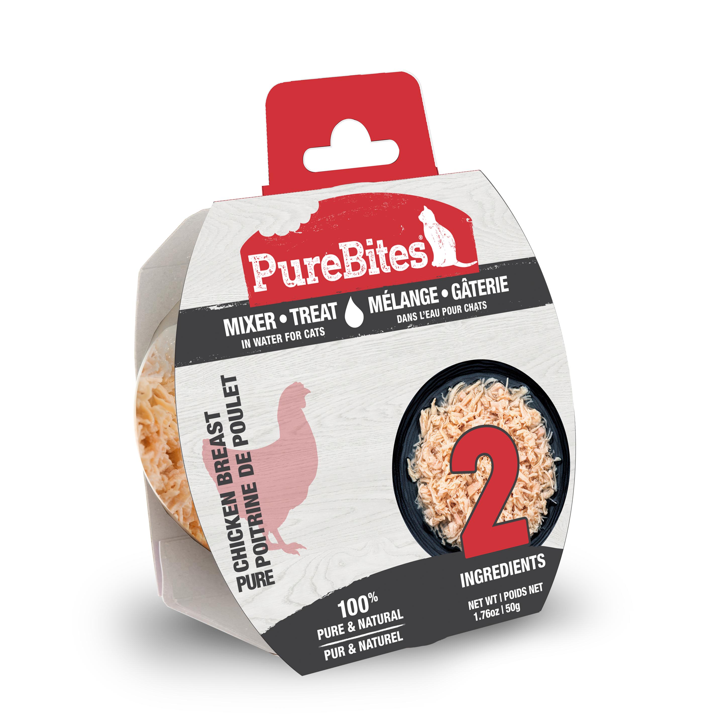 PureBites Mixers 100% Chicken Breast in Water Cat Food Toppers & Treats