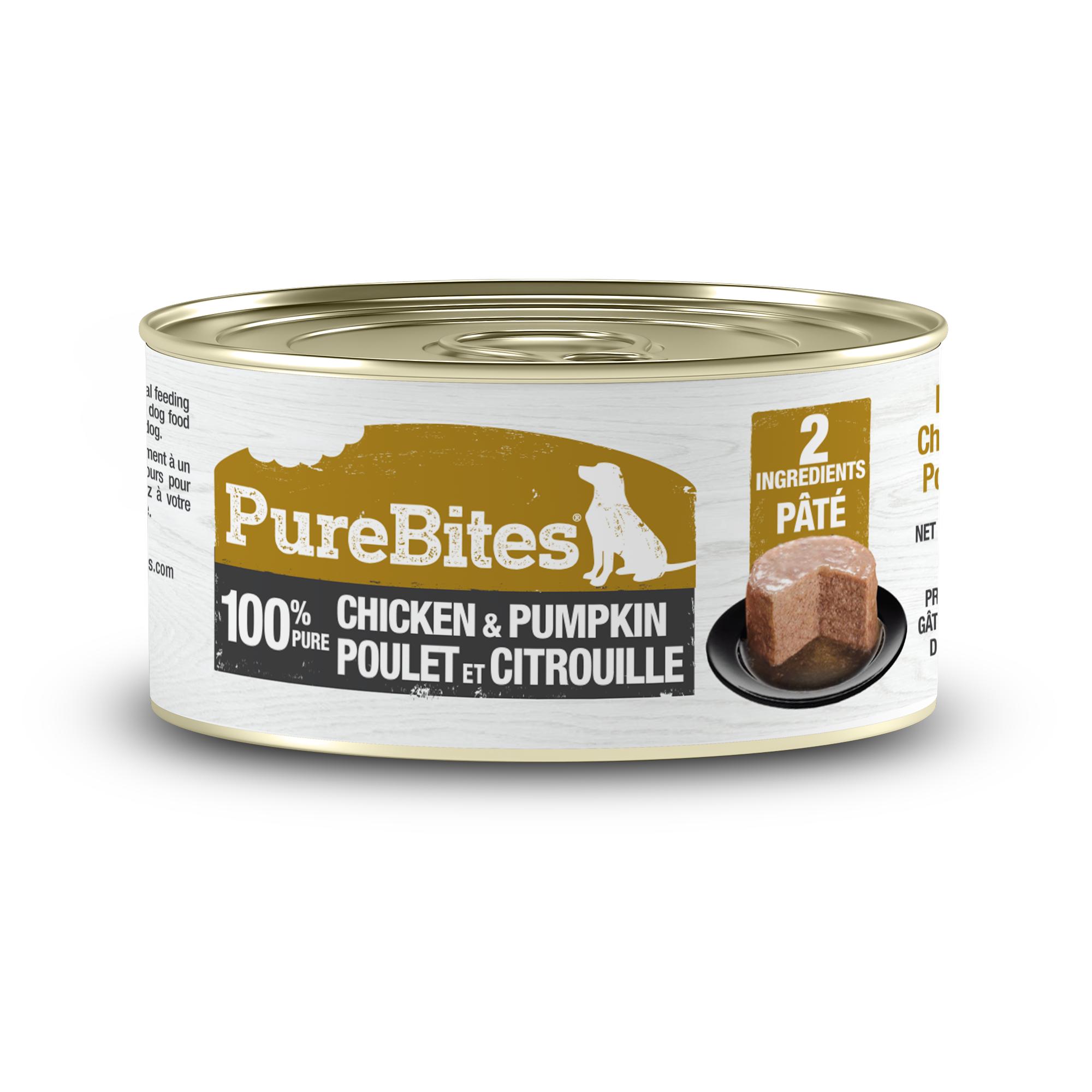 PureBites 100% Pure Chicken & Pumpkin Pate for Dogs