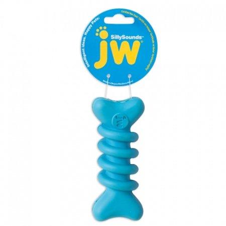 JW Pet Sillysounds Spiral Bone Dog Toy, Color Varies, Large