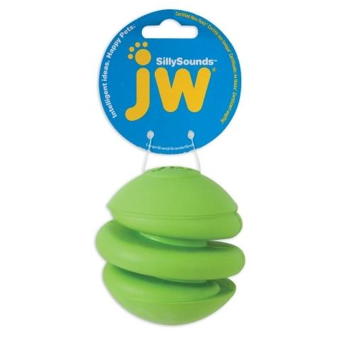 JW Pet Sillysounds Spiral Football Dog Toy, Color Varies, Medium