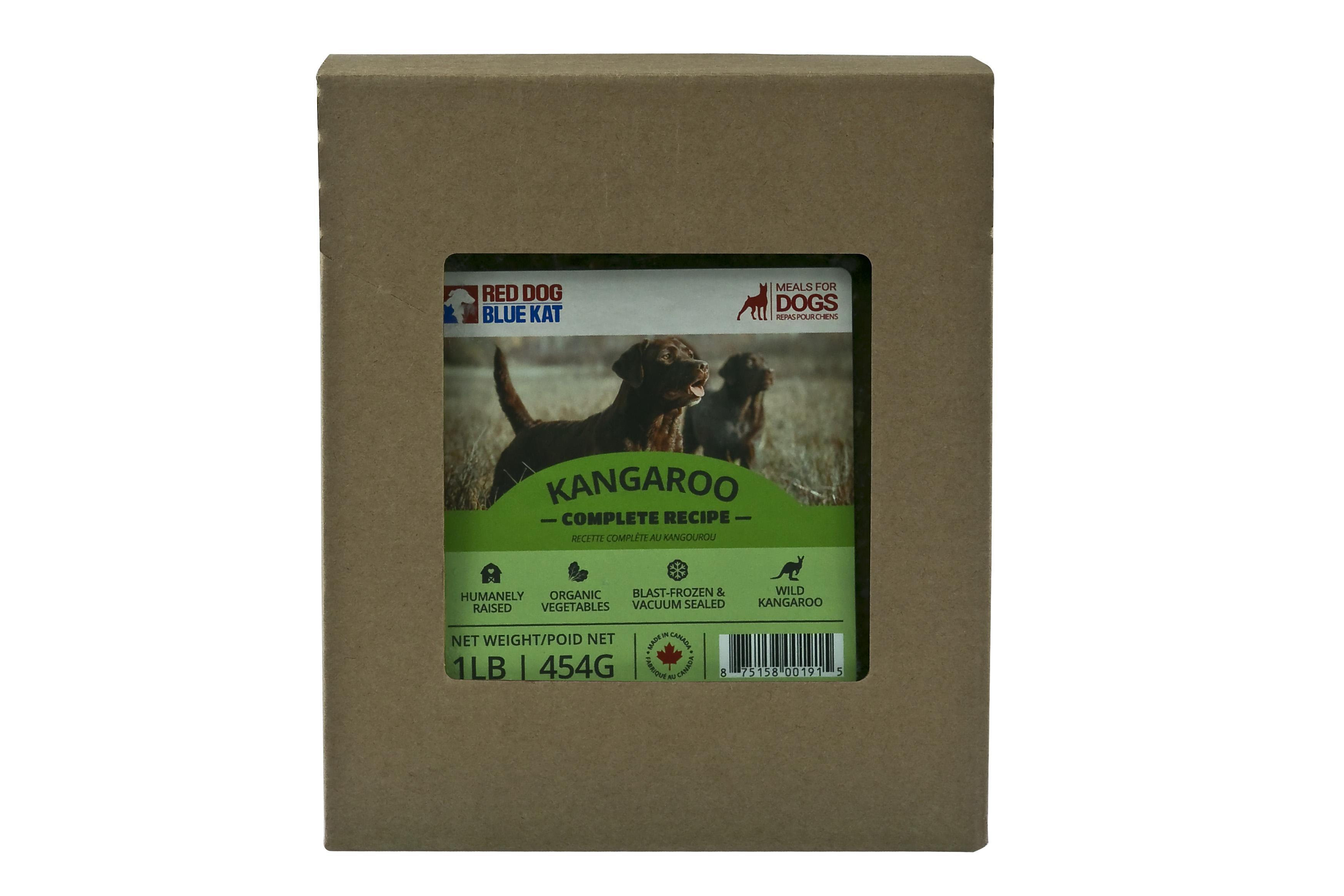 Red Dog Blue Kat Kangaroo Complete Recipe Frozen Dog Food