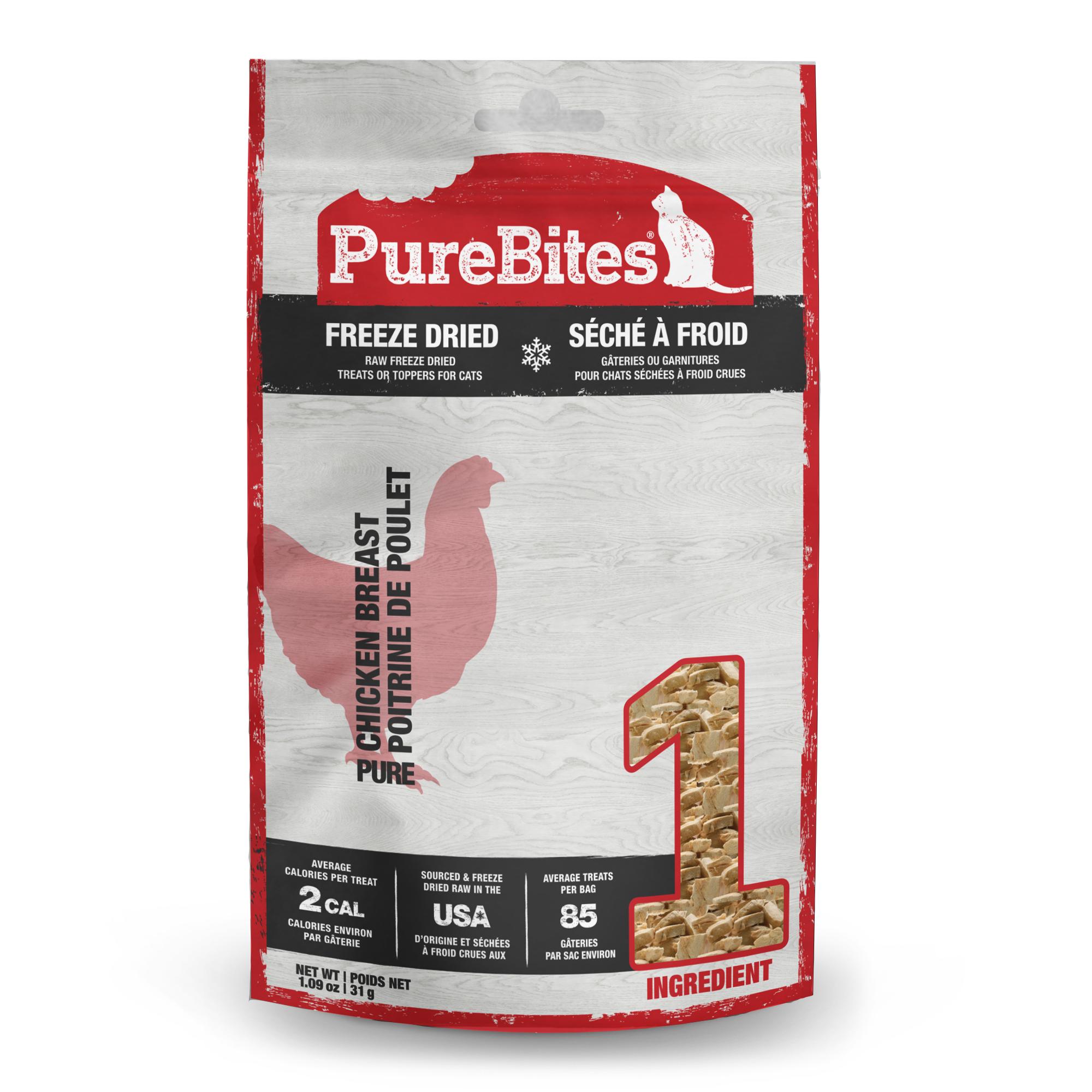 PureBites Chicken Breast Freeze-Dried Cat Treats, 1.09-oz