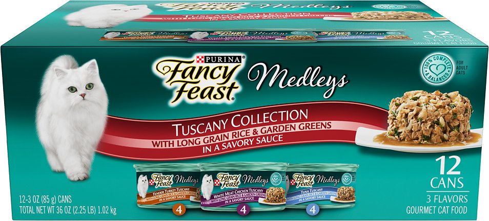 Fancy Feast Medleys Tuscany Collection Pack Canned Cat Food, 3-oz, 12-pack (Size:  3-oz, case of 12)