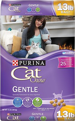 Cat Chow Gentle Dry Cat Food, 13-lb