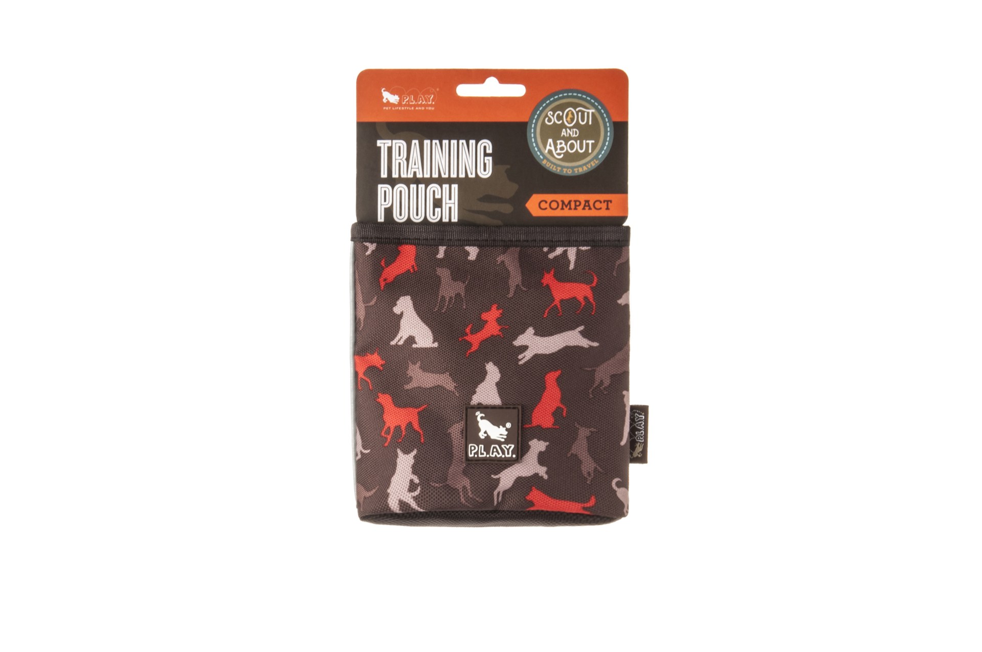 P.L.A.Y. Sac d'entraînement compact Scout & About pour chien, Moka, Petit