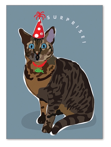 Paper Russells Card It's Your Birthday Cat