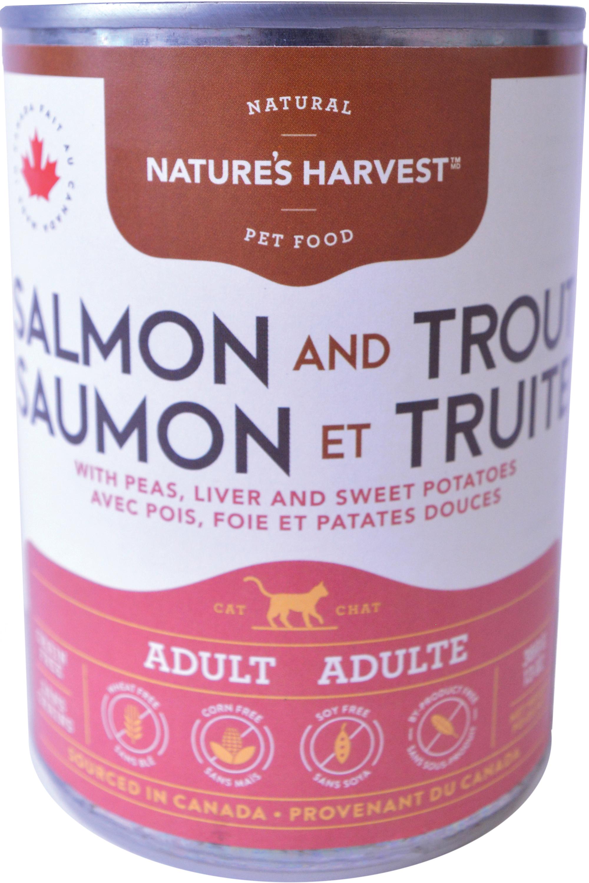 Nature s Harvest Salmon Trout Adult Wet Cat Food 368 gram Lakeshore