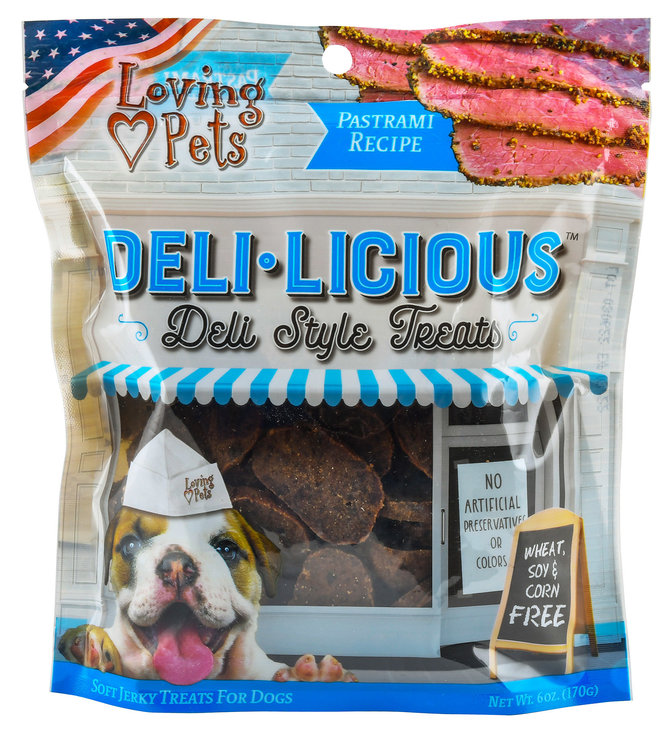 Loving Pets Deli-Licious Pastrami Deli Style Treats, 6-oz