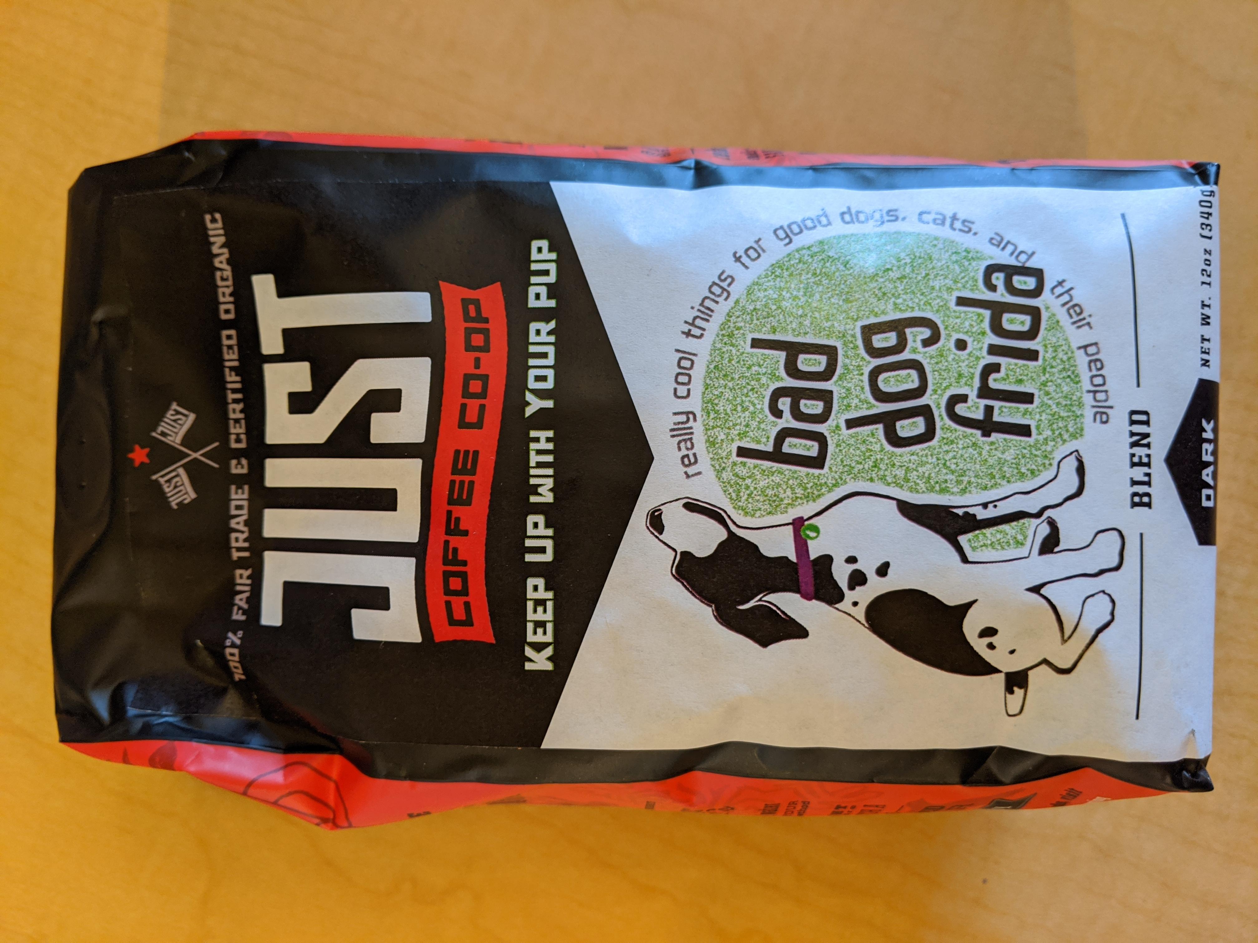 bad dog frida "Keep Up With Your Pup" Regular Whole Bean Coffee Blend, 12-oz
