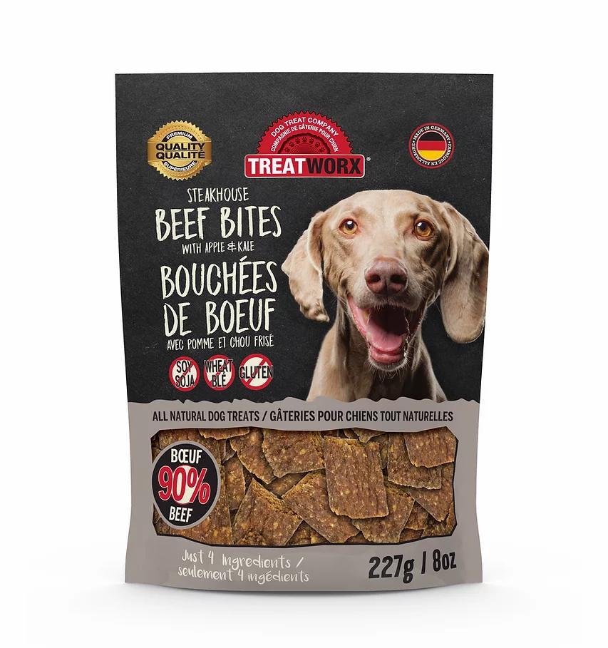 Treatworx Steakhouse Beef Bites Dog Treats