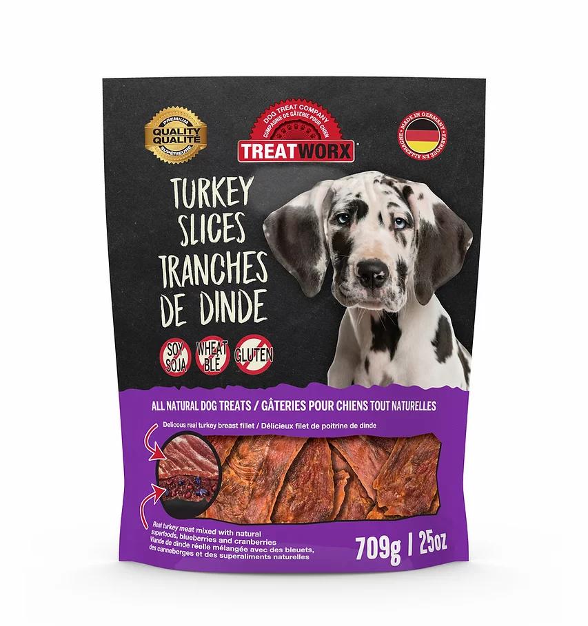 Treatworx Turkey Slices Dog Treats, 25-oz