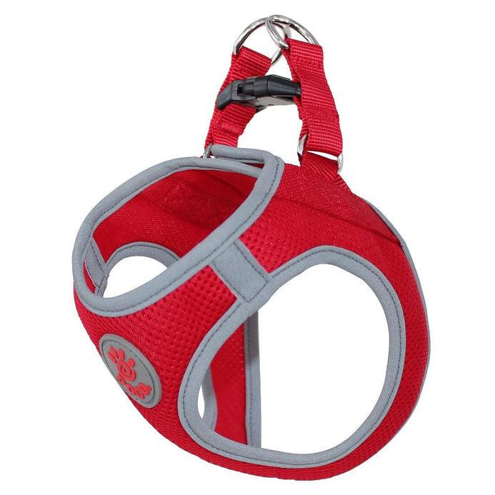 DOCO Athletica QUICK FIT Reflective Dog Harness, Red