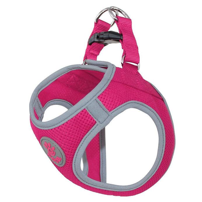 DOCO Athletica QUICK FIT Reflective Dog Harness, Raspberry Pink