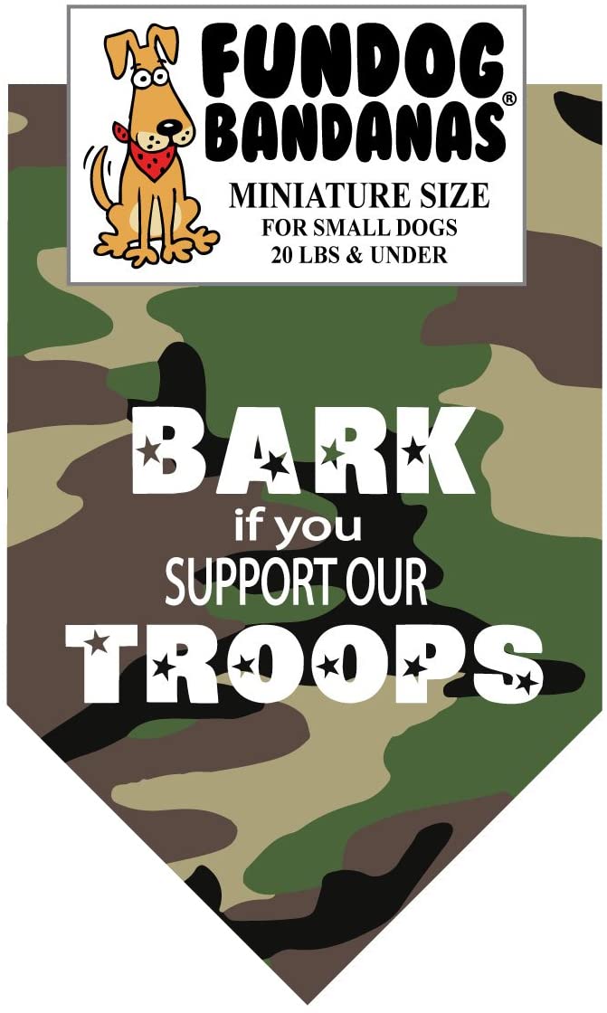 FunDog Bandanas Bark For Your Troops