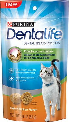 DentaLife Tasty Chicken Flavor Dental Cat Treats, 1.8-oz