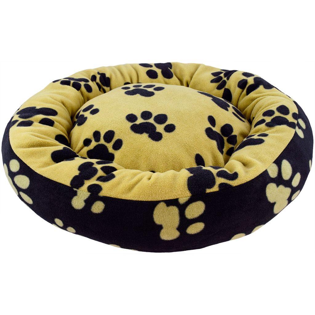 Unleashed Donut Pet Bed, Paw Print