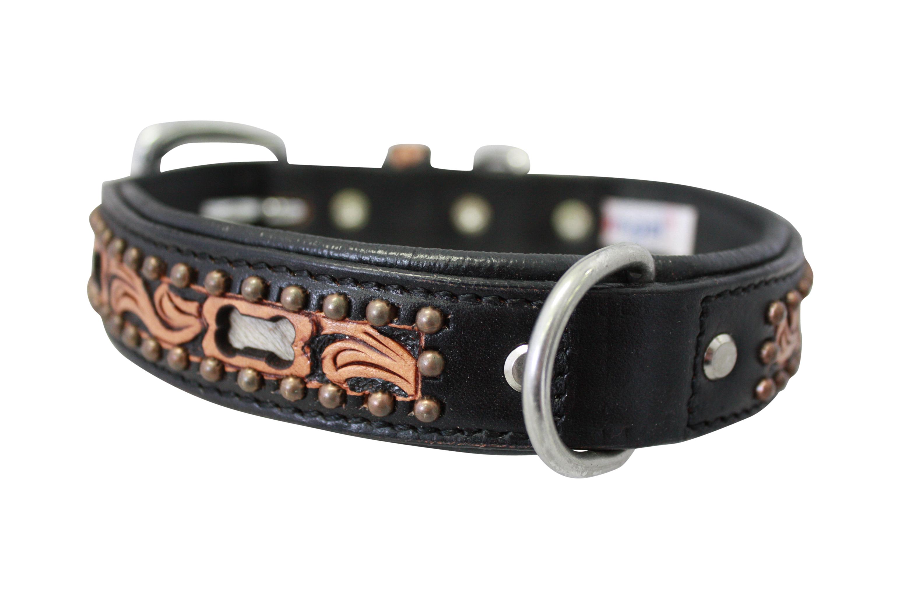 Angel San Antonio Dog Collar, Black, 26-in x 2-in