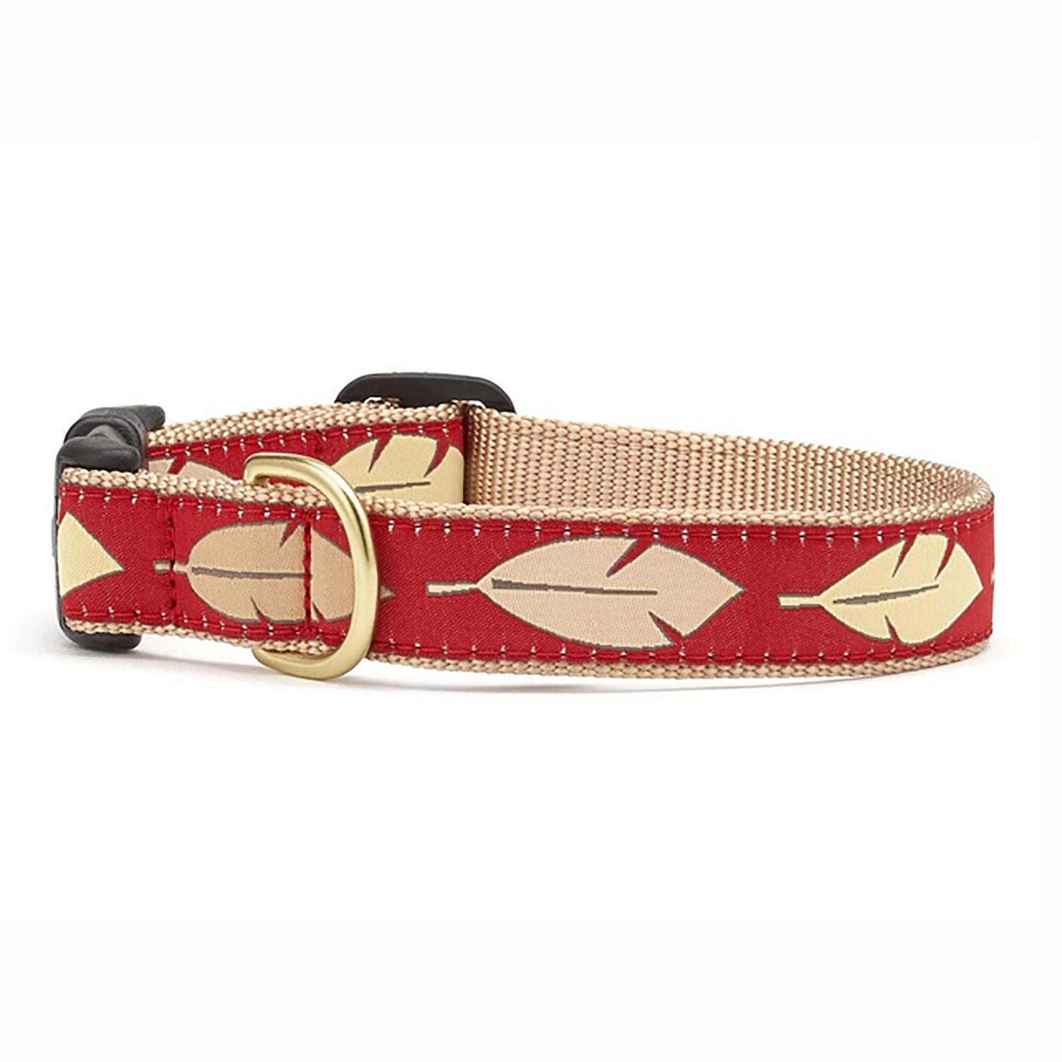 Up Country Narrow Feathers Dog Collar