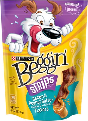 Beggin' Strips Bacon & Peanut Butter Flavor Dog Treats, 6-oz