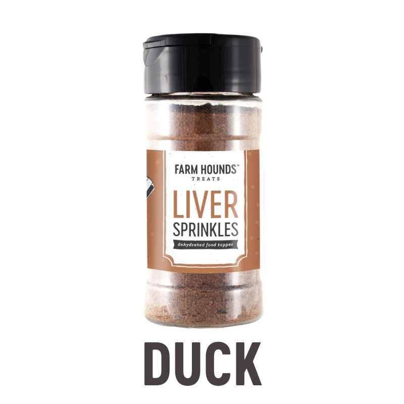 Farm Hounds Toppers Liver Sprinkles, Duck, 4.6-oz