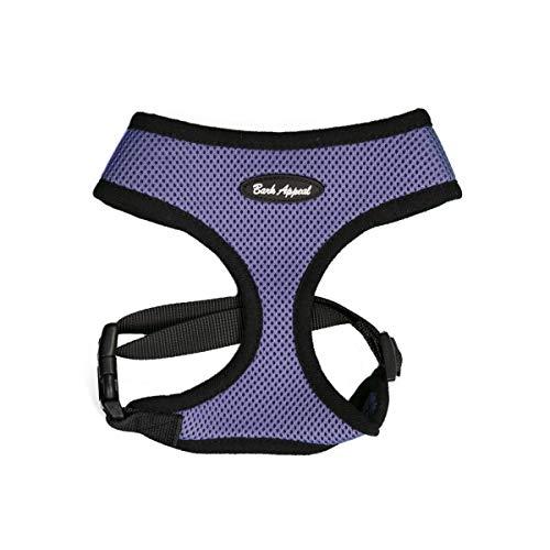 Bark Appeal Breathe EZ Pull-Over Dog Harness, Lavender, Small