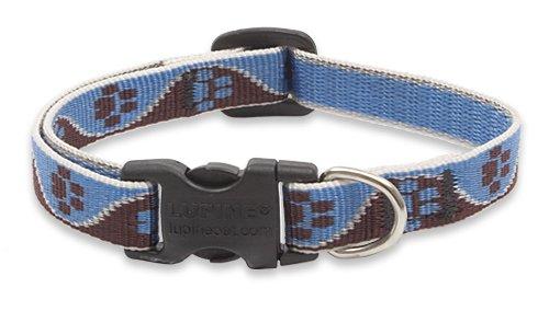 Lupine Pet Original Designs Adjustable Dog Collar, Muddy Paws, 1/2-in x 10-16-in