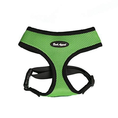 Bark Appeal Breathe EZ Pull-Over Dog Harness, Lime Green, X-Small