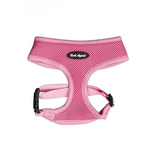 Bark Appeal Breathe EZ Pull-Over Dog Harness, Pink