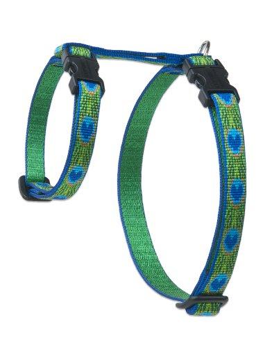 Lupine Pet Original Designs H-Style Cat Harness, Tail Feathers, 1/2-in x 12-20-in
