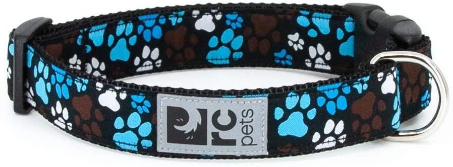 RC Pets Clip Dog Collar, Pitter Patter Chocolate, Large