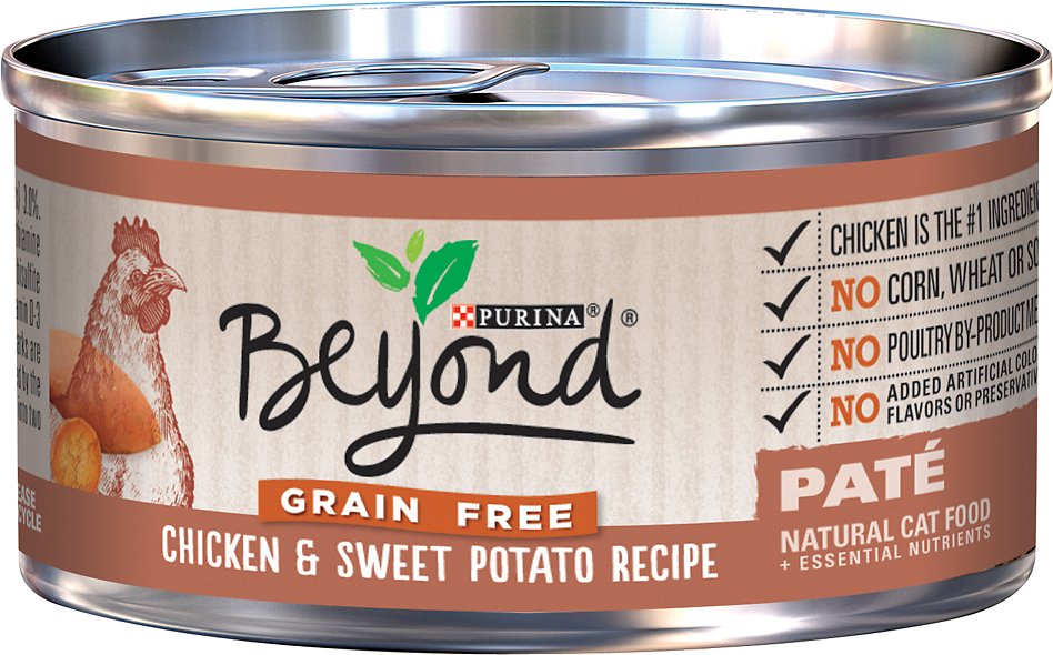 Purina Beyond Grain-Free Chicken & Sweet Potato Pate Recipe Canned Cat Food