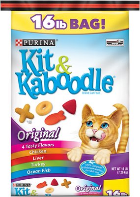 Kit & Kaboodle Original Dry Cat Food, 16-lb