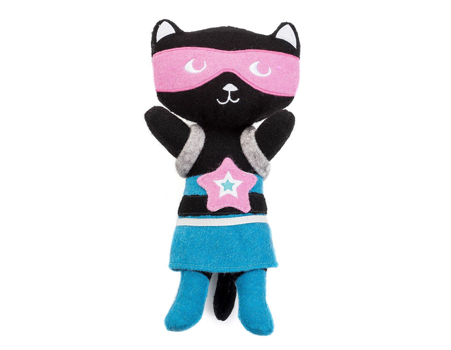 Jax & Bones Rowdy Rescuers Kicky the Cat Dog Toy, 11-in