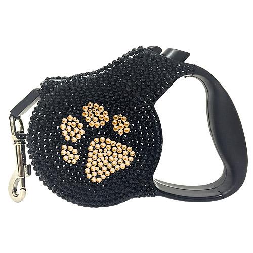 Parisian Paw Gold Paw Crystal Retractable