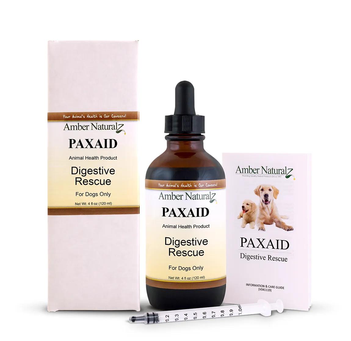 Amber Naturalz Paxaid Digestive Rescue Dog Supplement, 4-oz