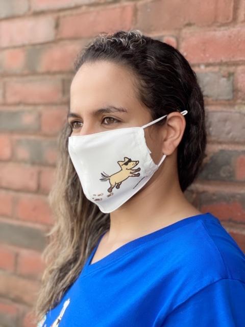 Teddy the Dog Face Mask- Dirty Dogs, Small