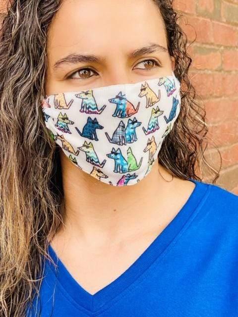 Teddy the Dog Face Mask- Groovy Teddy, Small